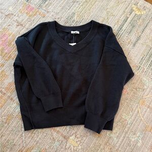 Nordstrom Black V-Neck Sweater